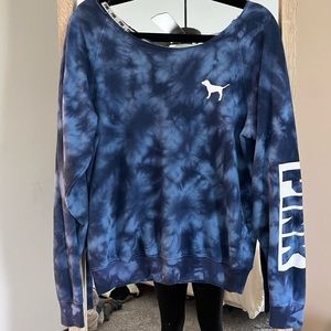 PINK brand, Blue tie-dye sweatshirt